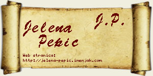 Jelena Pepić vizit kartica